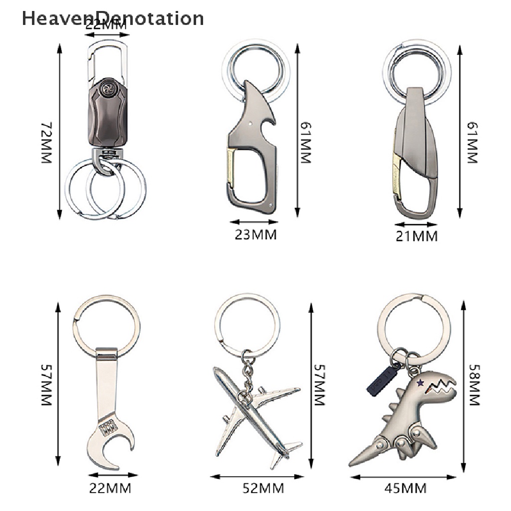 [HeavenDenotation] Hadiah Gantungan Kunci Pribadi Pesawat Logam Dinosaurus Gantungan Kunci Kunci Gantungan Kunci Untuk Kunci Mobil Anti-Hilang Keyring Tas Liontin HDV