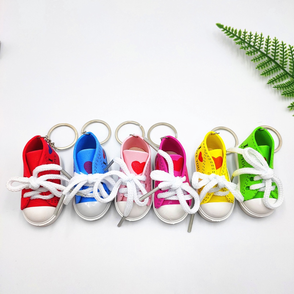 Aksesories kunci Model sepatu Mini sneakers Keychain Standar Motor Sepeda YS003