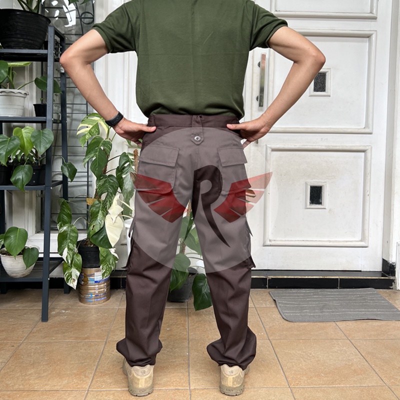Celana PDL Security Satpam FKPPI Celana Lapangan Pramuka PMR Hitam Celana Polisi Coklat