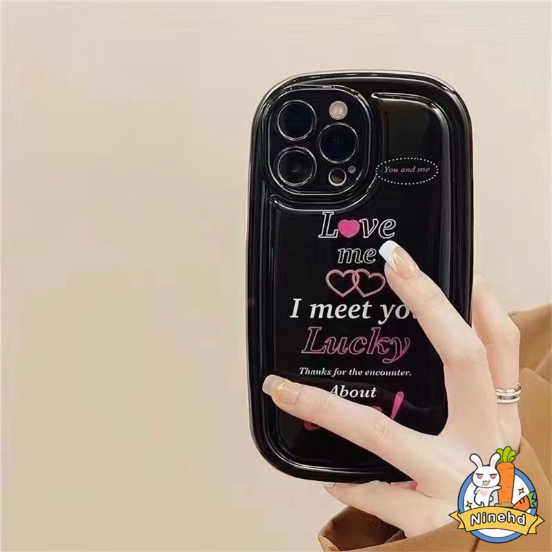 IPHONE Casing Kompatibel Untuk Iphone14 13 12 11 Pro Max X Xr Xs Max8 7 6 6s Plus SE Ins Sweet Cool Heart Love Airbag Phone Case Bumper Silikon Tebal Shockproof Lembut TPU Penutup Belakang