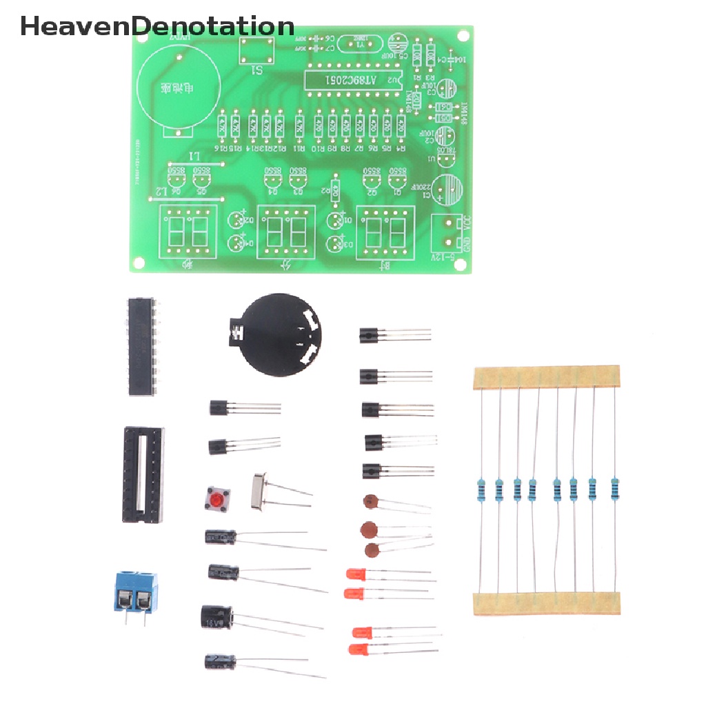 [HeavenDenotation] Jam Digital Elektronik Kit Display Suite Suku Cadang Modul Elektronik Dan Komponen HDV