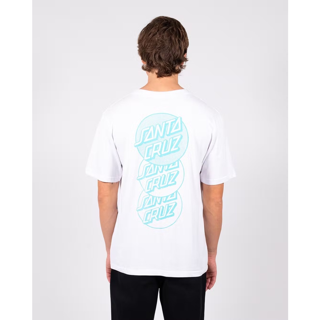 Santa Cruz Descend Dot White Tee