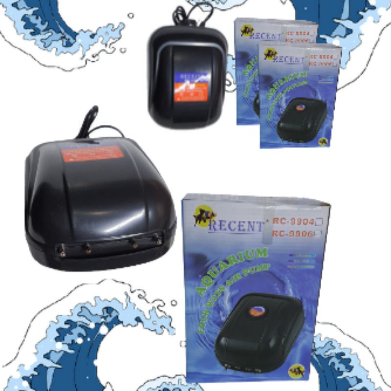 Airpump 4 Output Mesin pompa udara 4 lubang RECENT RC 9904 AERATOR