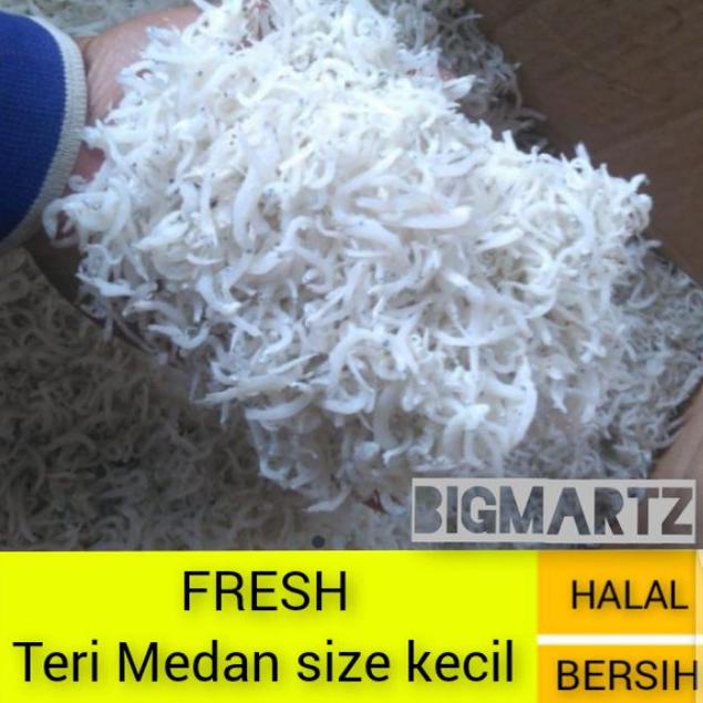 

➽ Teri nasi medan super export / ikan asin teri nasi medan kecil / teri Medan bersih halus ←