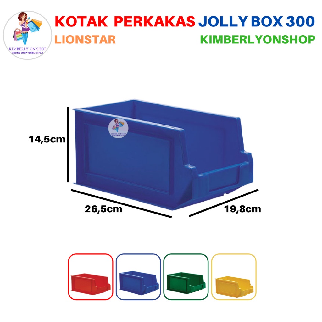 Kotak Tempat Perkakas Sparepart Case Serbaguna Jolly Box 300 Lion Star