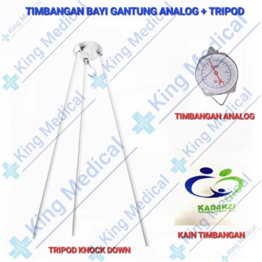 Timbangan Bayi Gantung Analog + Tripod/Tripot