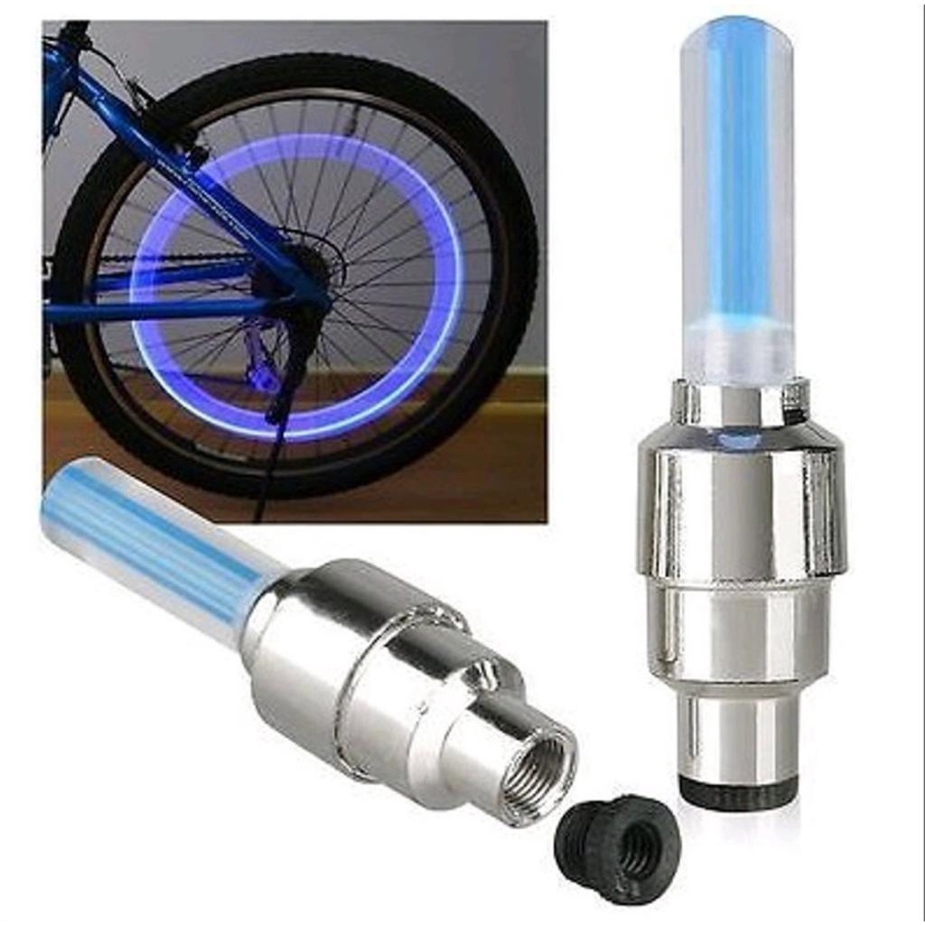 TERMURAH!!! Lampu Pentil Sepeda/Tutup Pentil LED / Variasi Warna Per 2 Pcs / Realpict