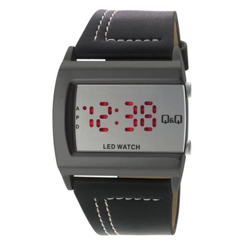 SALE Jam Tangan Pria Casual Stylist Kulit Leather Digital Original Q&amp;Q QnQ QQ M101 M101J Series