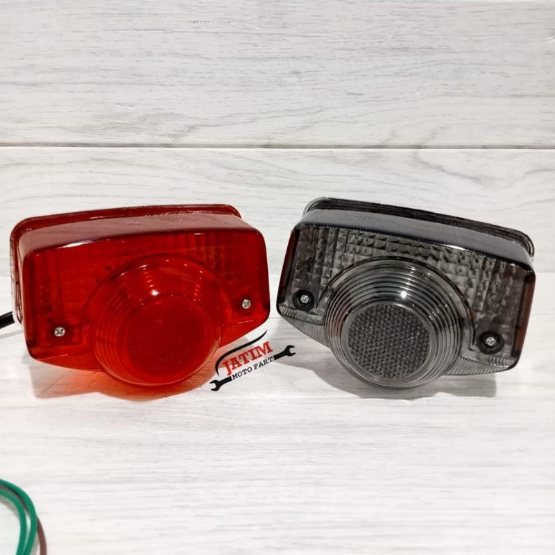 STOPLAMP LAMPU BELAKANG HONDA CB100 LAMPU STOP HONDA CB125 KACA SMOKE