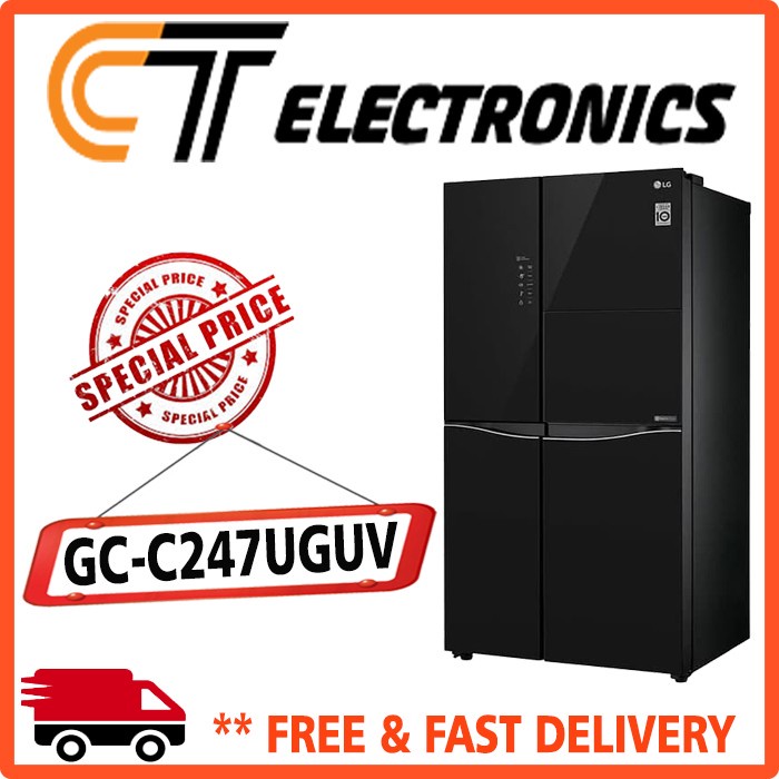 LG GC-C247UGUV KULKAS SIDE BY SIDE GCC247UGUV GC-C247 GCC247 247UGUV ORIGINAL