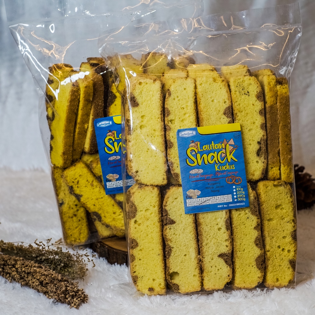 

Cemilan Sehat Lautan Snack | Kue Bolu Kering Iris Manis Empuk