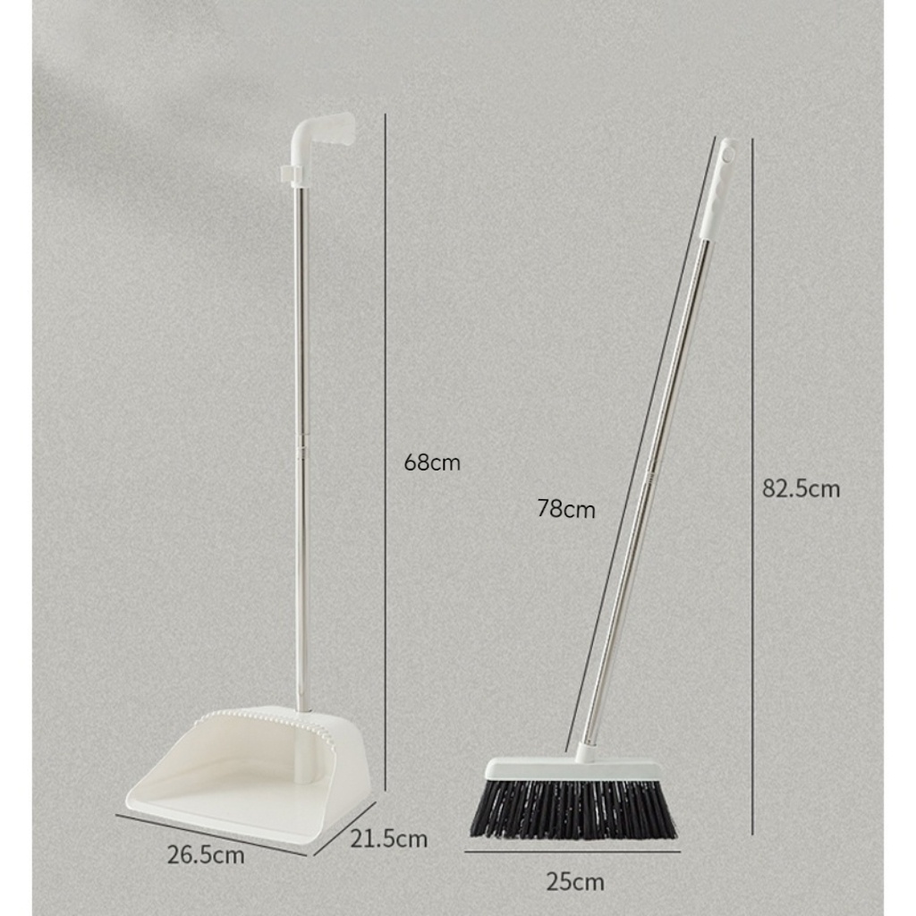 Broom Set Wiper 2in1 Sapu Dengan Pengki Praktis Dengan Fitur Penyaring