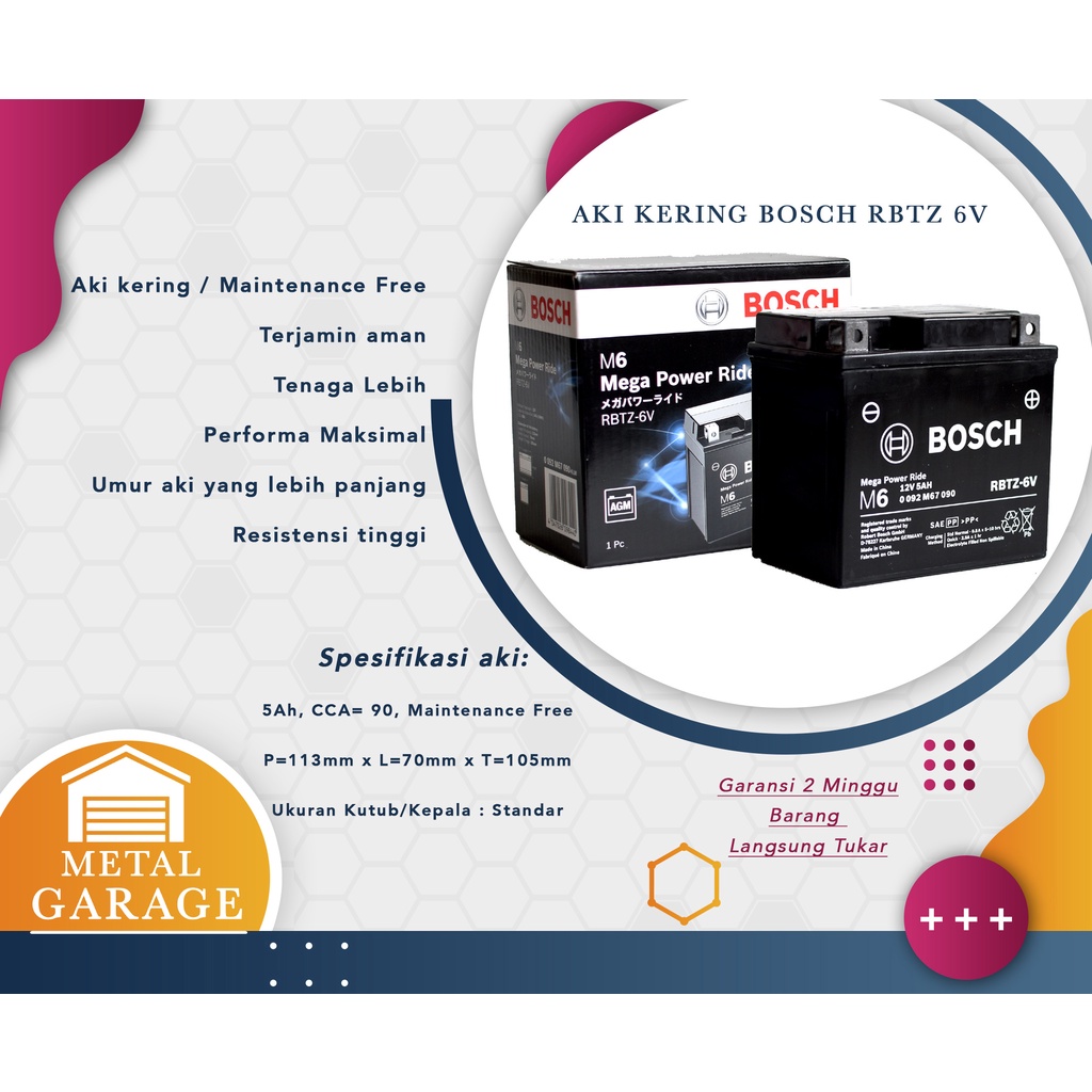 AKI KERING BOSCH RBTZ 6V