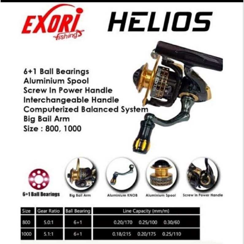 REEL PANCING EXORI HELLIOS SALTWATER ORIGINAL