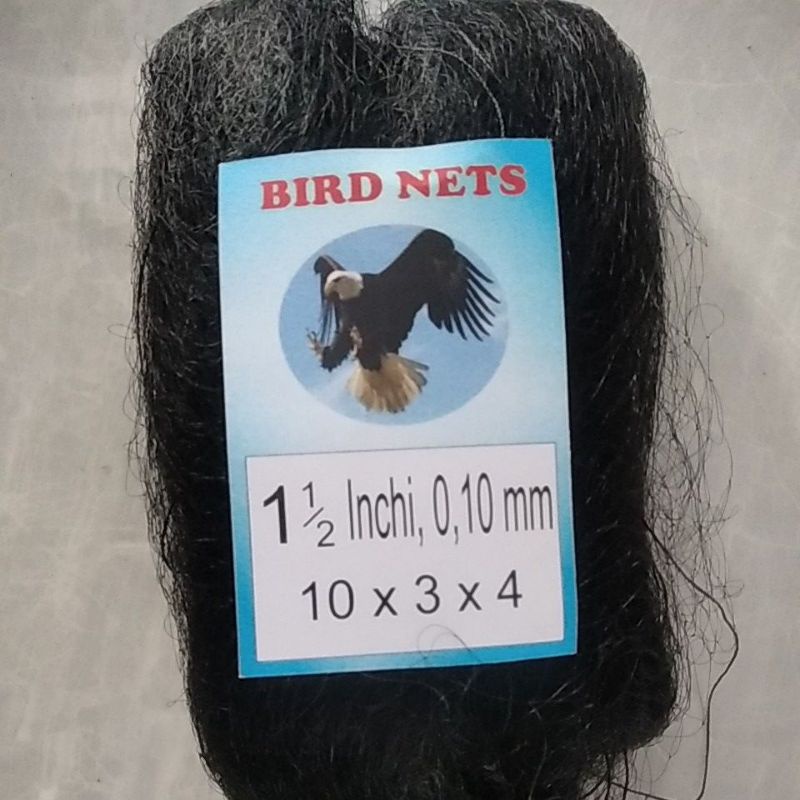 Jaring burung emprit jaring burung kecil siap pakai ada 4 kantong tali jaring jaring burung hitam mi