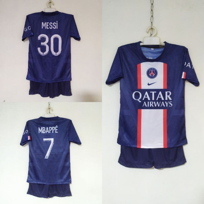 Setelan Bola Anak PSG - Baju Bola PSG - Jersey Anak PSG MESSI - Jersey Kids PSG MESSI - Kaos bola Anak PSG Lionel Messi - Setelan Anak MS