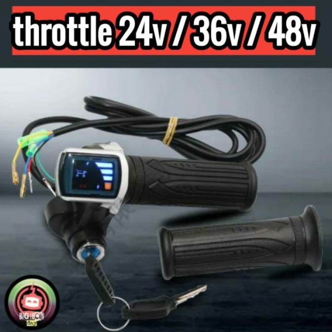 Handle Gas 24V / 36V / 48V Sepeda Listrik Scooter Listrik Skuter