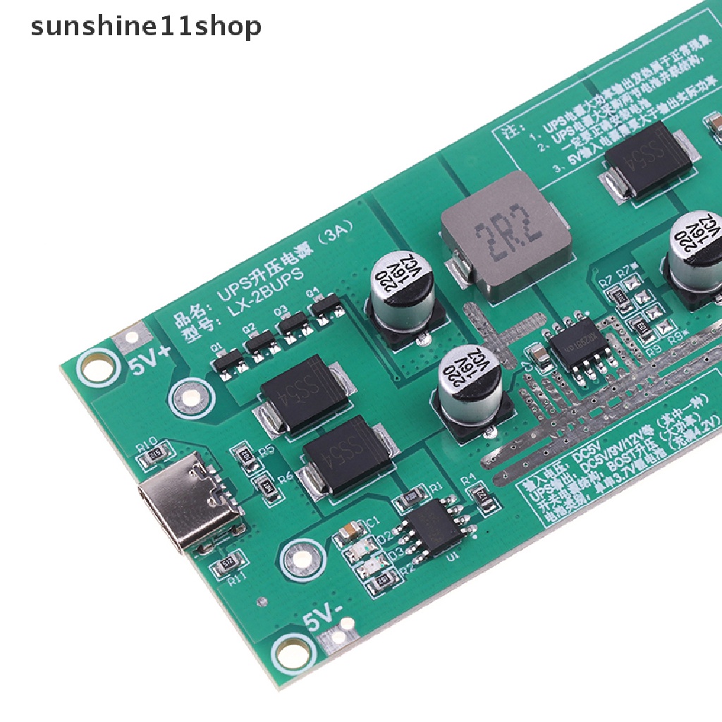 Sho Type-C 20W 18650pengambah Modul Charger Fast Charge UPS Power Supply 5V 12V N