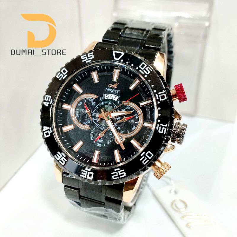 Jam Tangan Pria MIRETE SPORT Waterproof Analog FREE BOX