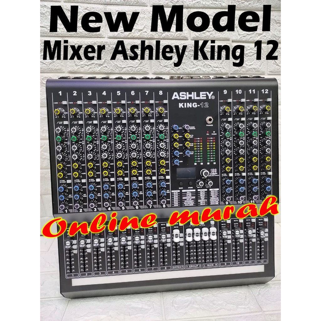 Mixer Ashley King 12 Original 12 Channel Multi Effect 199 Dsp king12