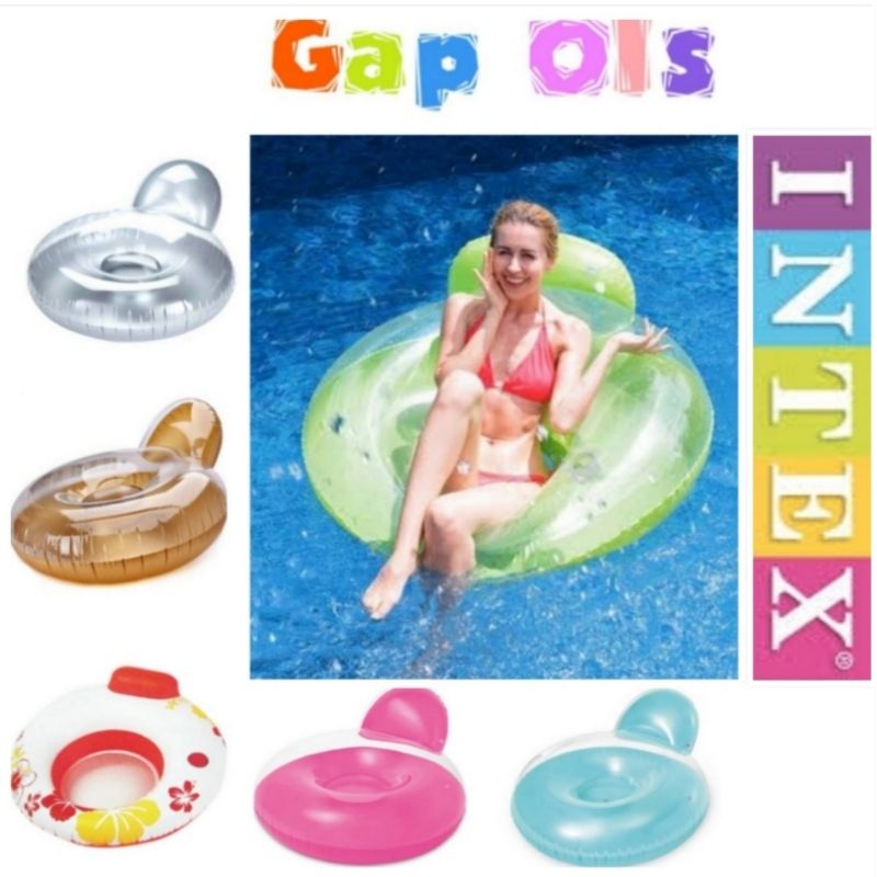 INTEX Sofa kolam Intex Kursi Kolam Intex Sofa Apung Intex Kursi Apung Intex PILLOW BACK LOUNGE 58889