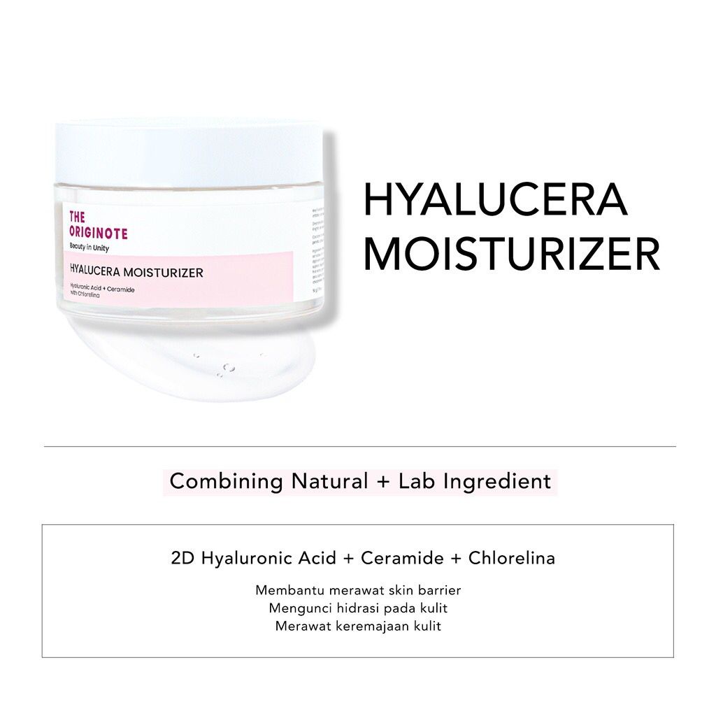 The Originote Hyalucera Moisturizer Gel 50ml Pelembab Wajah