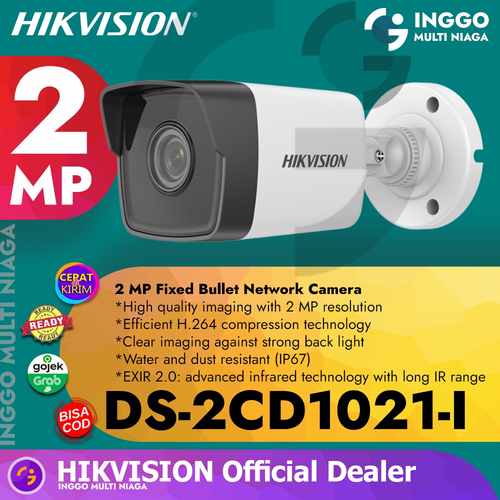 KAMERA IP HIKVISION DS-2CD1021-I 2MP 2 MEGAPIXEL IP CAMERA
