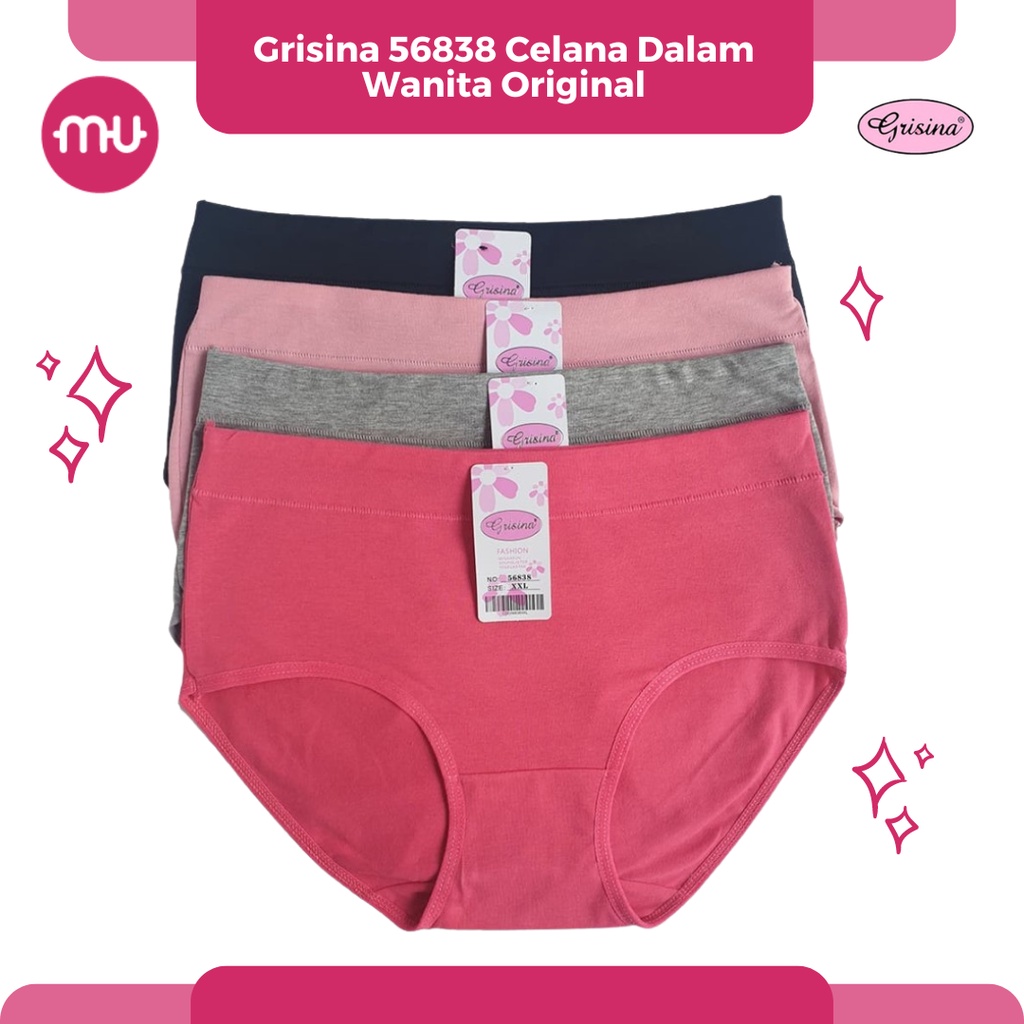 Celana Dalam Wanita Katun Grisina 56838 CD Polos