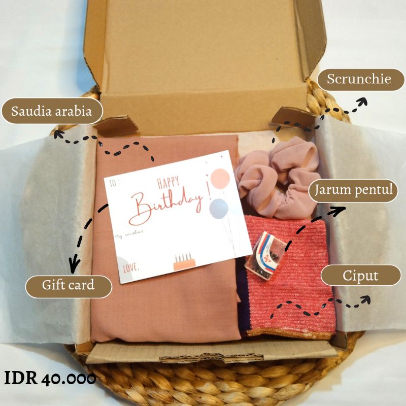 

Giftbox birthday/graduation/anniversary/hadiah