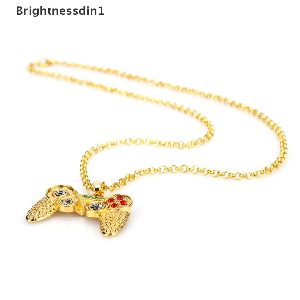 [Brightnessdin1] Gamepad Dengan Berlian Imitasi Kalung Untuk Wanita Pria Game Controller Liontin Choker Ch Jewellery Necklaces for Teen Girls Boutique