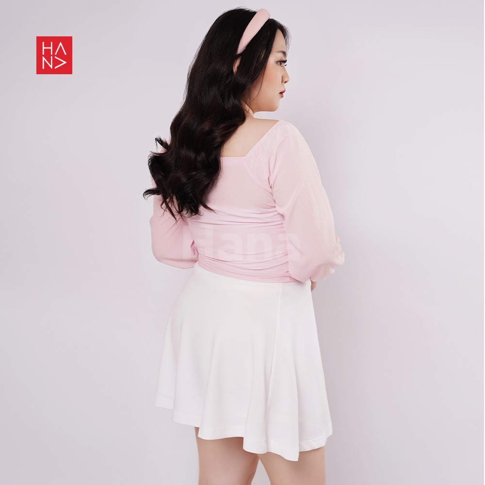 HanaFashion JKT - (Big Size) Hailee Sabrina Blouse Wanita / Atasan Crop Wanita - TS293