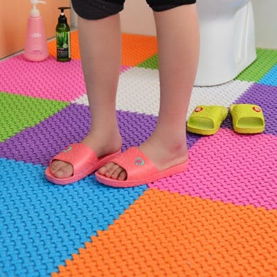 Karpet Anti Slip Kamar Mandi motif love PVC Alas Keset Dapur Anti Licin Dapur Mat Non-slip