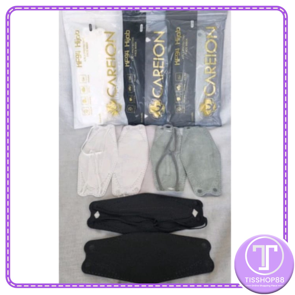 MASKER KF94 HIJAB 4PLY TERBARU MASKER KF94 MODEL HIJAB