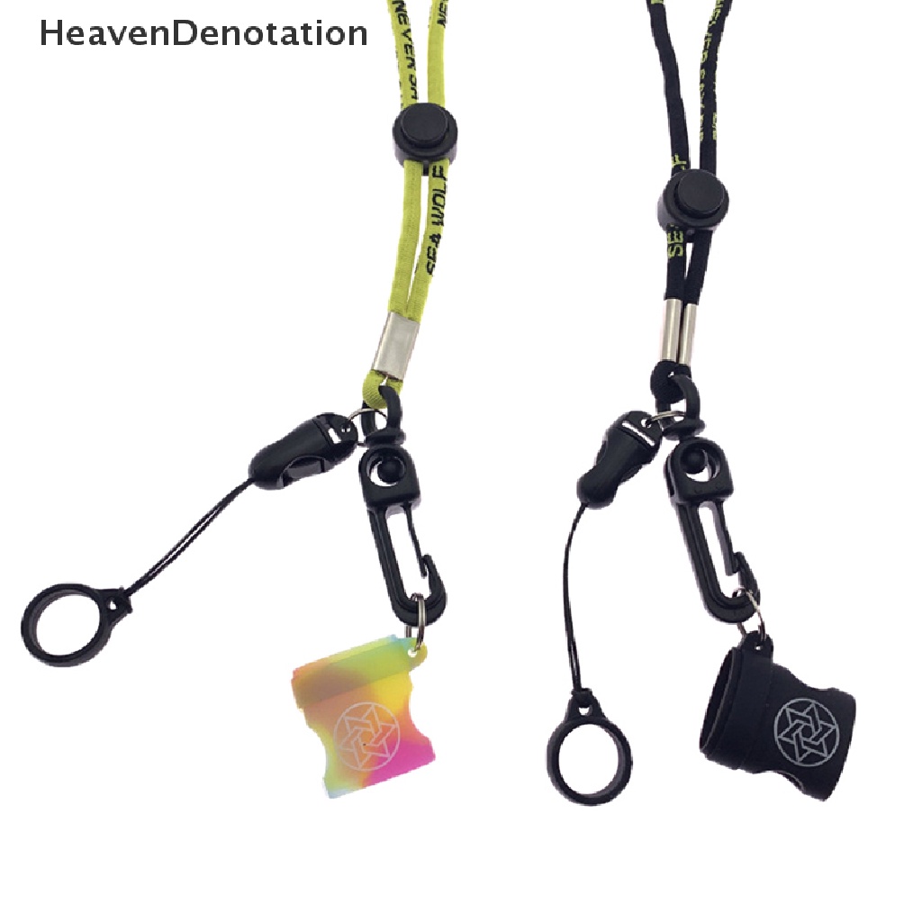 [HeavenDenotation] Cincin Silikon Portabel Lanyard Sling Non-Slip Cincin Gantung Anti-Drop Tali Band Dua-Kepala Olahraga Tali Leher HDV