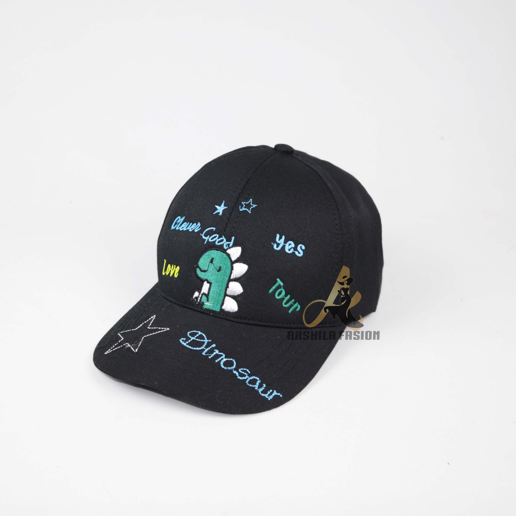 TOPI BASEBALL ANAK LAKI LAKI PEREMPUAN BORDIR DINO TYREX002