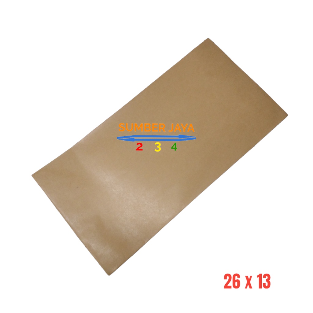 AMPLOP COKLAT BIASA TEBAL UKURAN 13 x 26