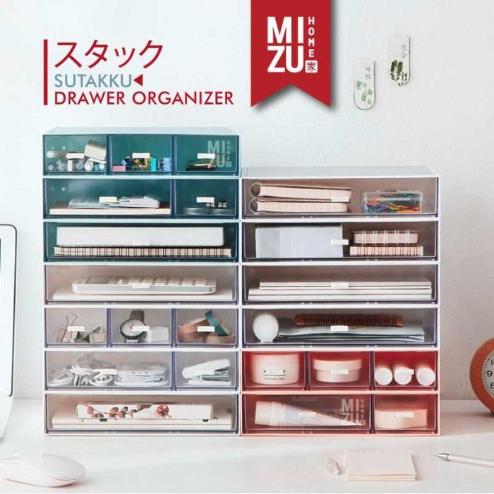 SUTAKKU Stackable Drawer Organizer Laci Susun Meja Rias Meja Kerja