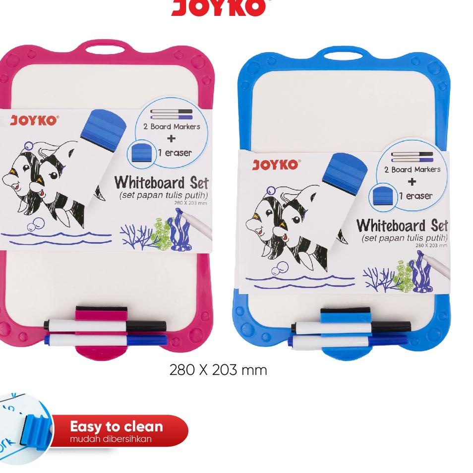 

Promo Keren Papan Tulis Putih Set Whiteboard Set Joyko WBS-170CO