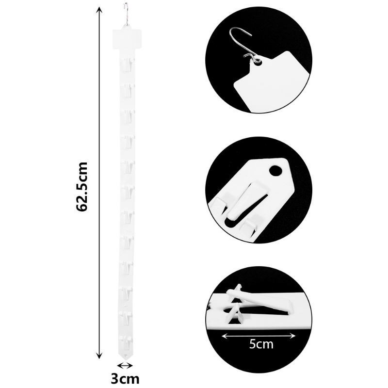 Gantungan Rak Supermarket PVC Strip Gantung Plastik Merchandising Penyimpanan Klip Strip Shopping Mall Snack Organizer Multicolor Toko Jajan Display Hooks