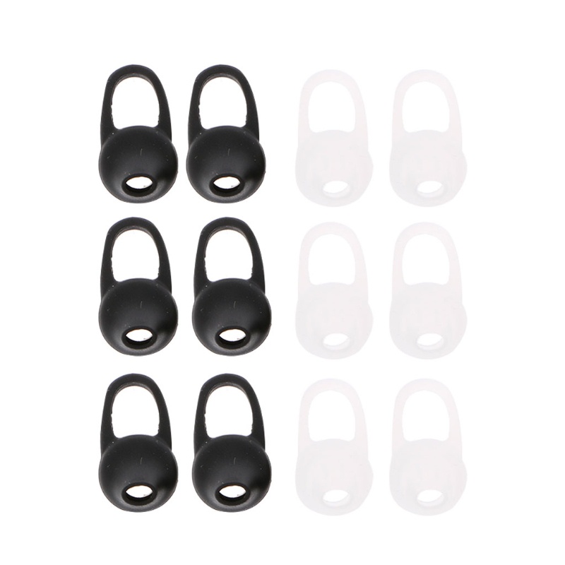 Cre 12Pieces Penutup Earbud Silikon Universal Dengan Ear Hook Headset Tips Covers