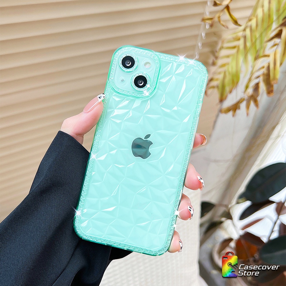 Diamond Space Slicone Case For iPhone 6 6+ 7 8 7+ 8+ X/XS XR XSMAX 11 12 13 14 PLUS PRO PROMAX / Case iPhone / Casing iPhone