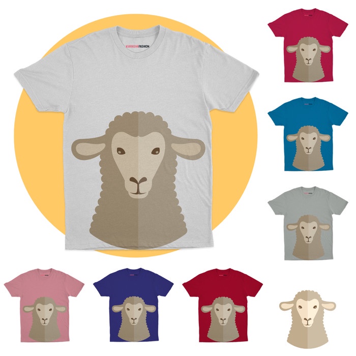 Kaos Anak Motif Safari - Sheep - Putih, 1