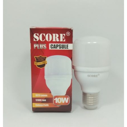 Lampu Led SCORE PLUS 10W Putih Capsule 5 Watt Cahaya Putih Terang Awet T Bulb 10 WATT Kapsul Premium Quality Kualitas Terjamin Terlaris Sinar Cerah Lumen Tinggi