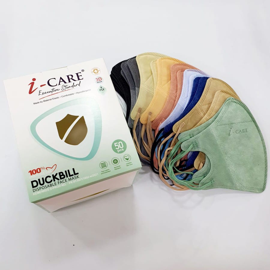 Masker Duckbill MIX Warna ICARE Isi 50PCS masker MIX ICARE