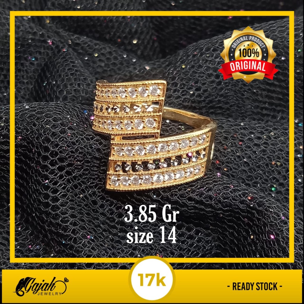 Cincin emas 17k - 3.85 gr kadar 750 - 4151