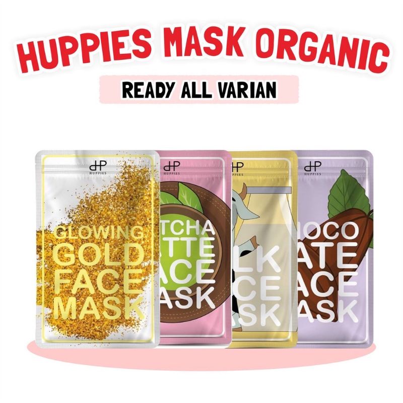 BPOM HUPPIES PREMIUM MASK MASKER WAJAH ORGANIK 20GR BUBUK ORGANIC 20 GR GRAM