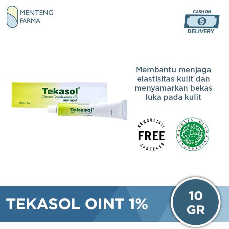 Tekasol Oint 1% 10 g - Menyamarkan Bekas Luka dan Keloid