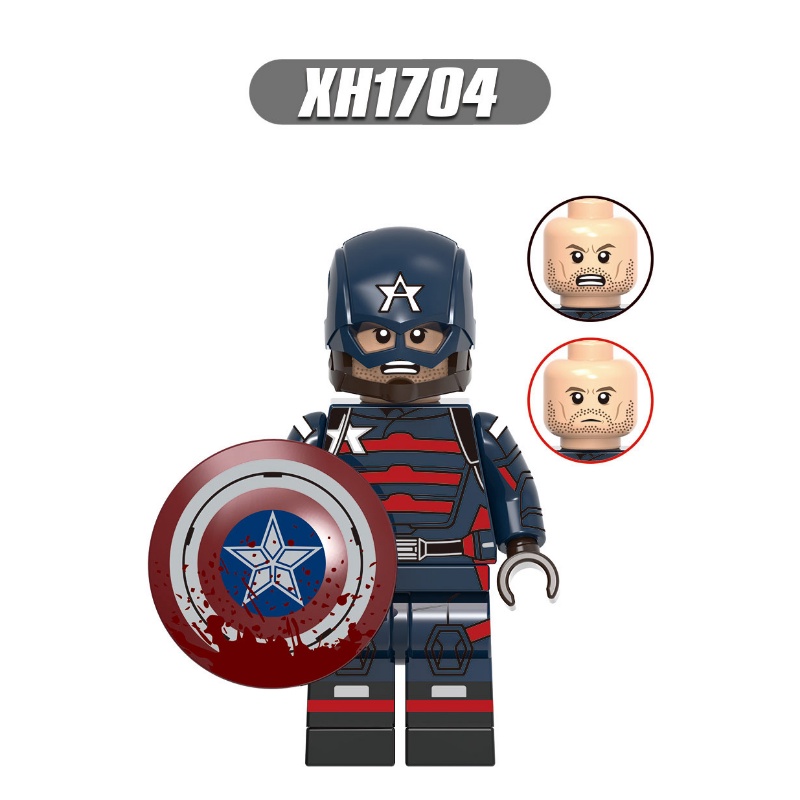 Walker Minifigures Baron Zemo Sharon Super Heros Falcon Captain America Bucky Battle Star Mini Angka Mainan Hadiah