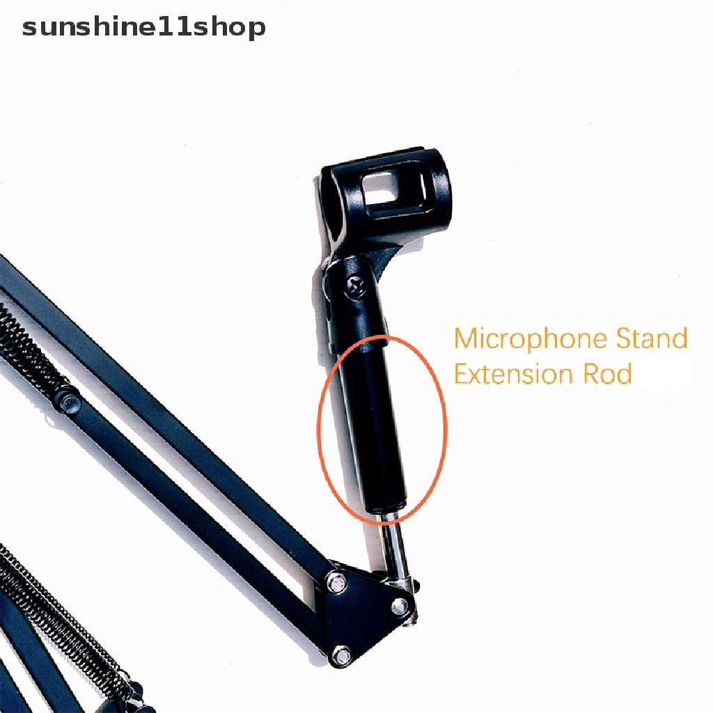 Sho Microphone Stand Extension Tube 5per8inch Female to 5per8 Male Untuk Stand Meja Dudukan Shock Cocok Kebanyakan Mikrofon N