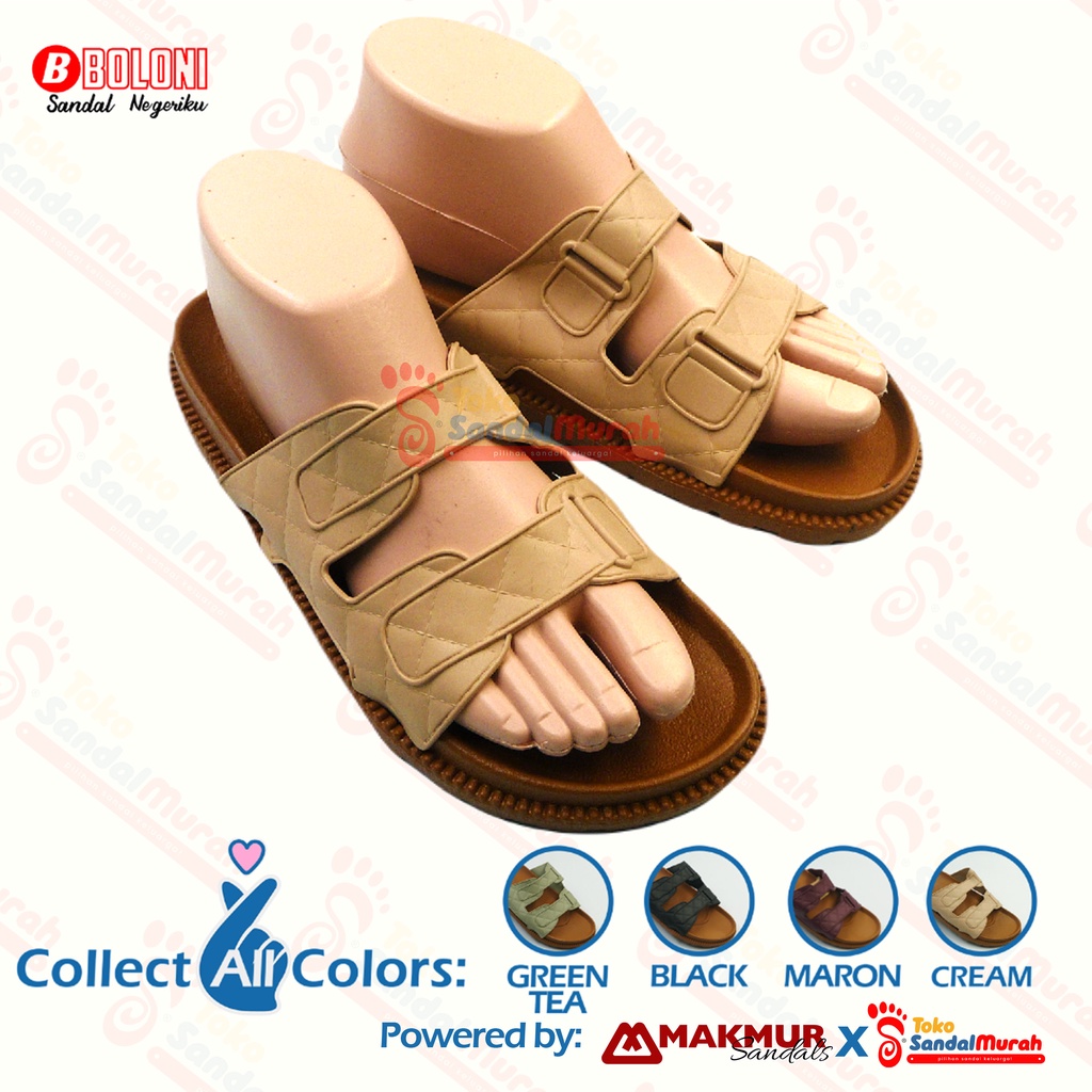 Toko Sendal Murah - Sandal Slop Wanita Ban 2 / Sandal Wanita Double Slop Uk 37 - 40 / Sandal Rumahan / Sandal Wanita Cantik Simple [Toko Sendal Murah Boloni Premio Botega]